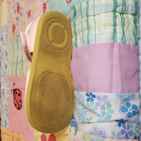 Livie & Luca Blush Pink Patent  Leather Petals W/pink Glitter Petals Size 9 - Picture 5 of 8